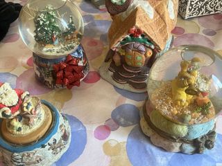 Set Oggetti Natalizi Ceramica Vetro