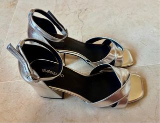 Sandalias Even&Odd Plata Talla 38
