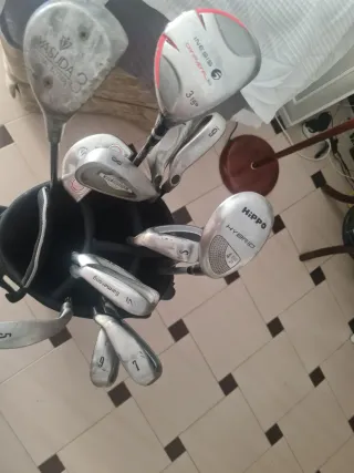 Bolsa y palos de golf Inesis