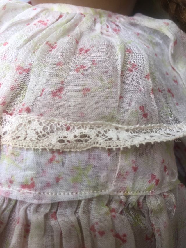 Vestido organza época Mariquita Perez Gisela