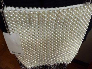 Bolso y funda imitación perlas