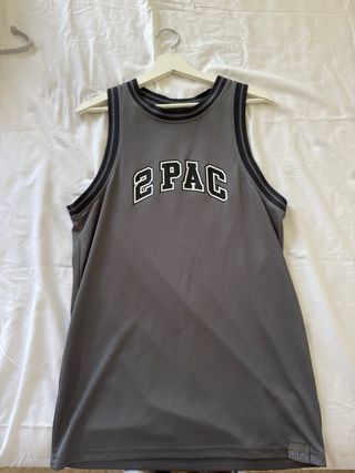 Camiseta Tirantes Tupac Gris Talla S