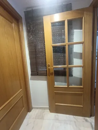 Puertas de madera con cristal