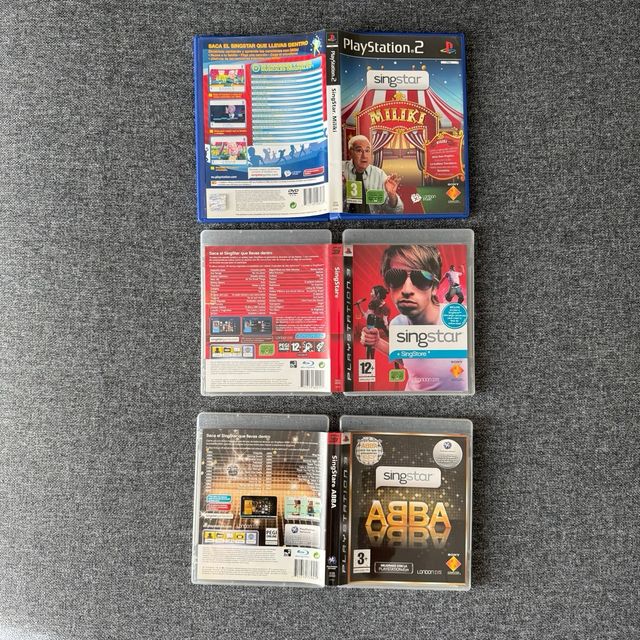 Pack Singstar PS2/PS3 + Micrófonos + Funda