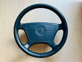 Volante Mercedes Cuero Azul W124 W140 W129 W21