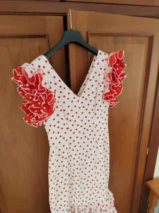 Traje Flamenca Volantes Lunares