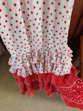 Traje Flamenca Volantes Lunares