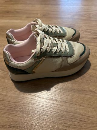 Zapatillas Only Talla 36 Beige/Verde