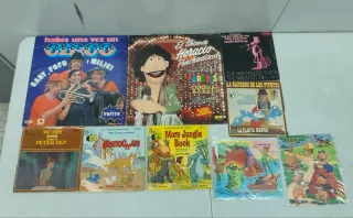 Lote 9 discos infantiles variados