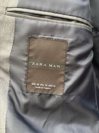 Traje Zara Gris