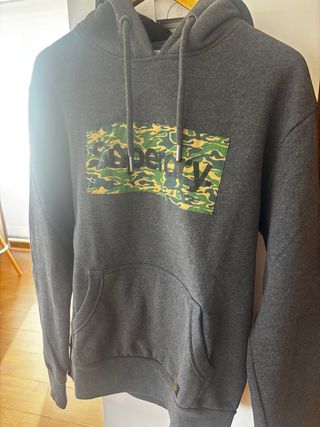 Sudadera Superdry Gris Camuflaje