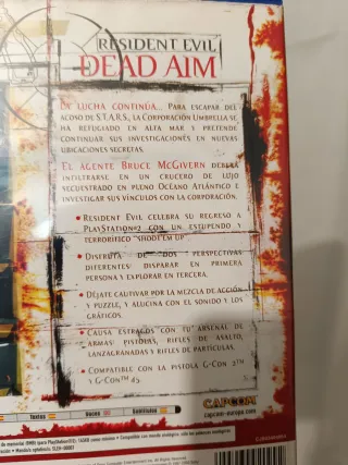 Resident Evil Dead Aim PS2 PAL ESP