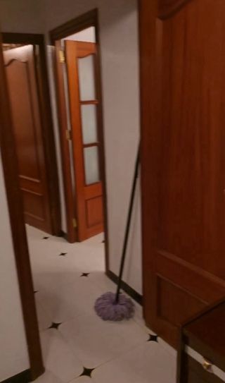 Puerta madera interior con cristal