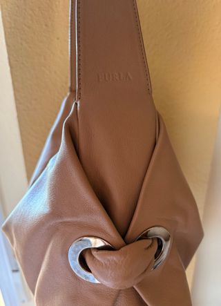 Bolso de piel Furla marrón