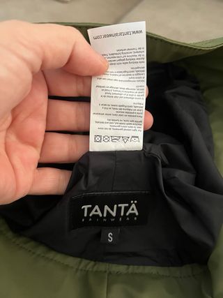 Gorro de lluvia Tantä verde oliva