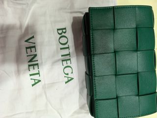 Bolso Bottega Veneta Cassette Verde Trenzado