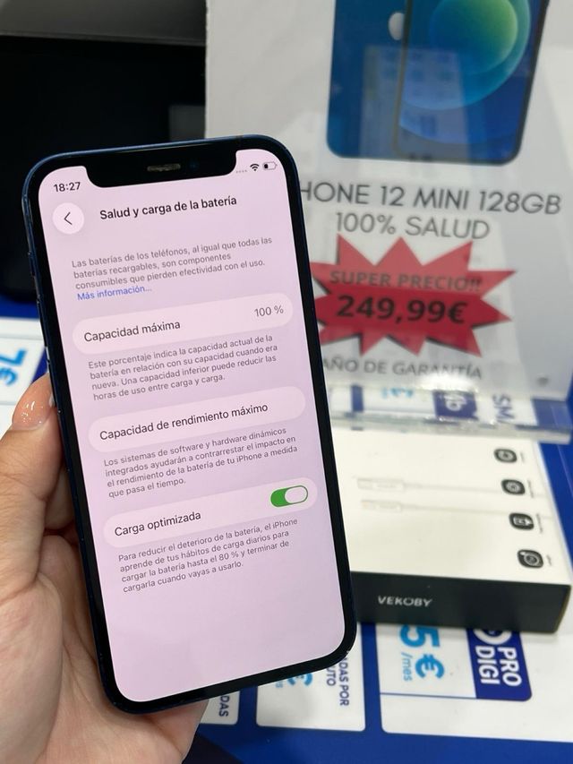 IPHONE 12 MINI 128GB 100% SALUD