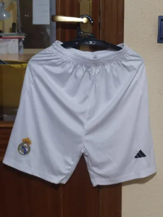 Pantalón Corto niño Real Madrid Adidas Blanco