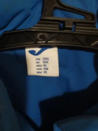 Cazadora Joma niño azul