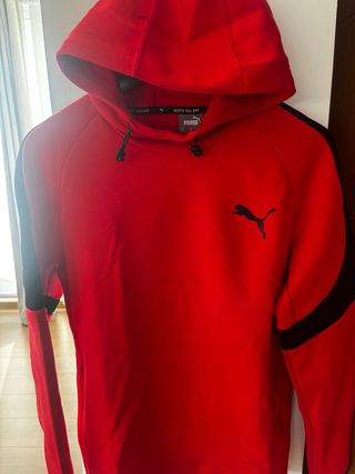Sudadera Puma Roja y Negra