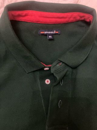 Polo Spagnolo Manga Larga Verde Talla 4XL