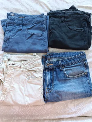 Lote 4 shorts vaqueros hombre