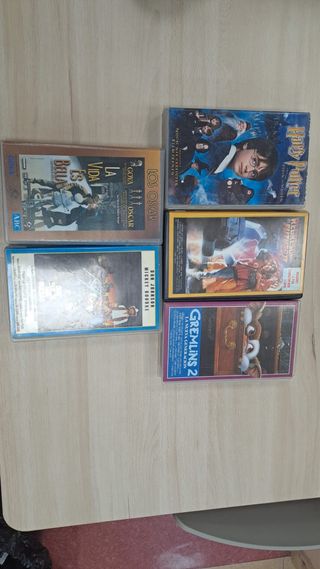 Lote 5 Películas VHS: Harry Potter, Gremlins 2, et