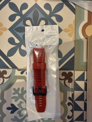 Correa Garmin 22mm Roja Nueva quickfit