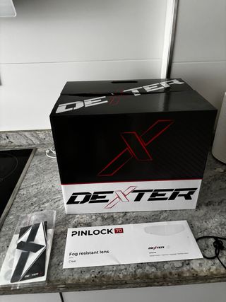 Casco Dexter Negro y Rosa