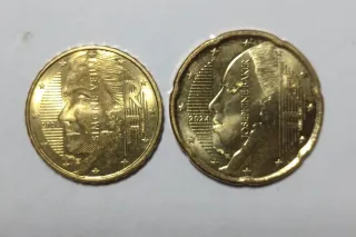 Coppia monete 10-20 centesimi euro 2024