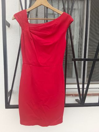 Vestido rojo mujer Mango XS