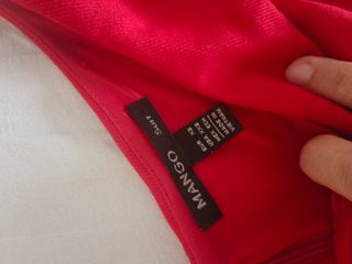 Vestido rojo mujer Mango XS