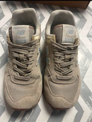 Zapatillas New Balance Beige y Azul