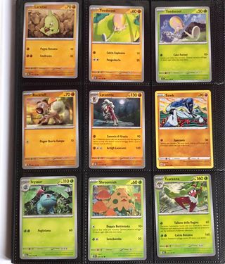 Mancolista lotti carte Pokémon mint near mint 