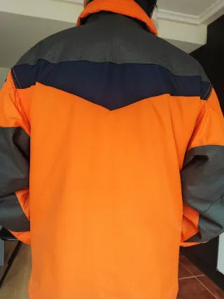 Anorak Columbia 2 en 1 Gris y Naranja