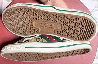 Zapatillas Gucci Beige y Verde