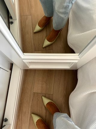 Zapatos de salón verde lima