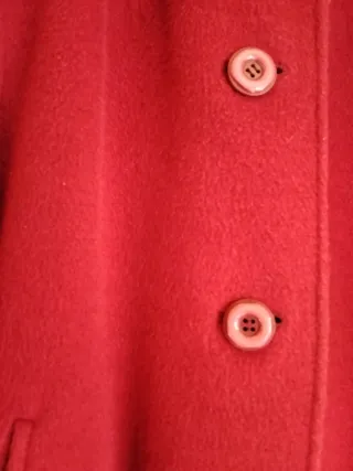 Chaquetón de lana rojo