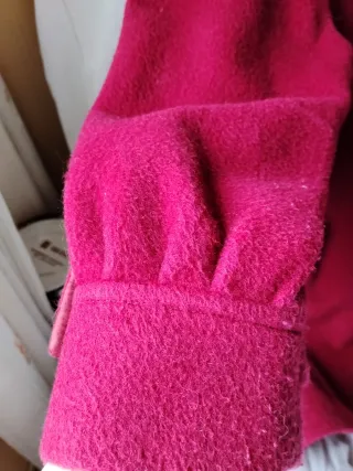 Chaquetón de lana rojo