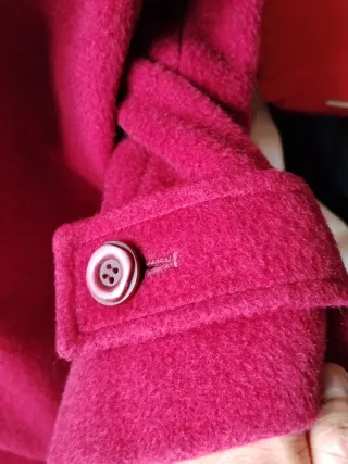 Chaquetón de lana rojo
