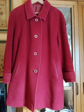 Chaquetón de lana rojo