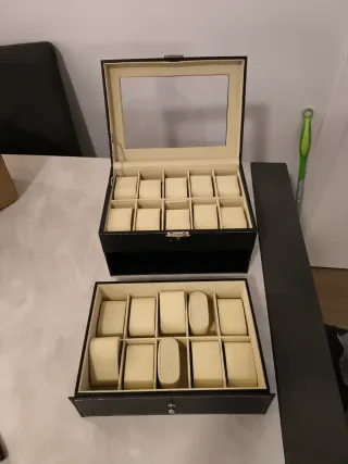 Scatola porta orologi 20 posti(piccolo difetto)