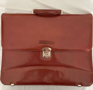 Maletín ejecutivo de piel Fermax estilo vintage