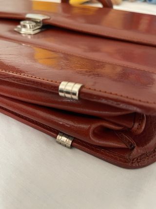 Maletín ejecutivo de piel Fermax estilo vintage