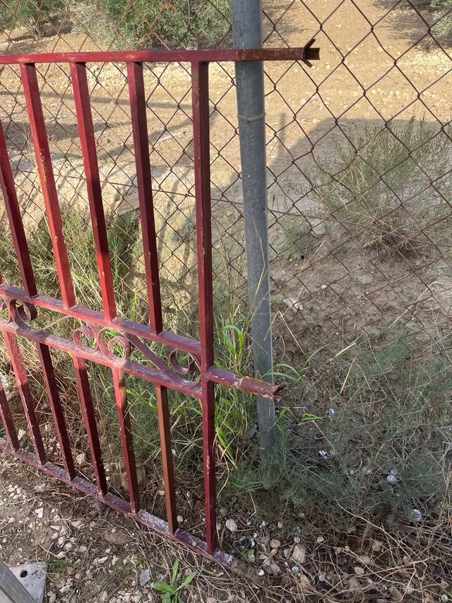 Reja de hierro forjado decorativa