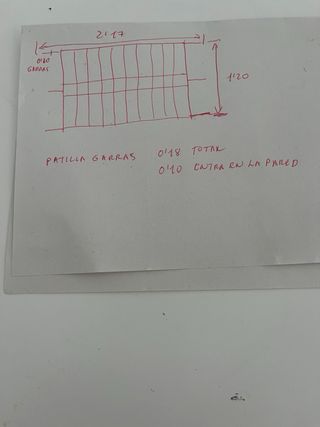 Reja de hierro forjado decorativa