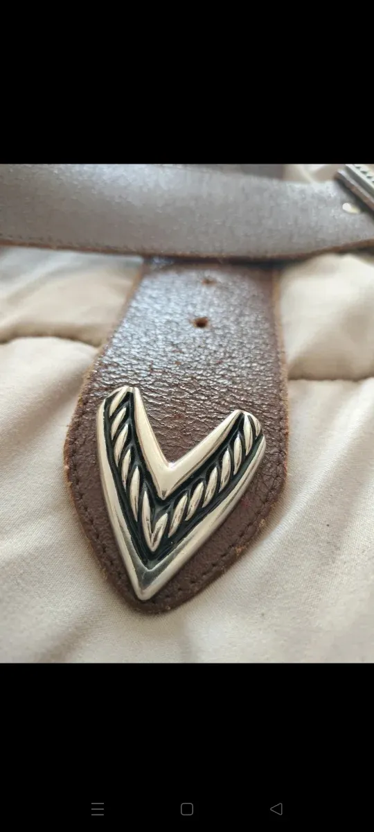 Beautiful Vintage Belt with Silver Buckle