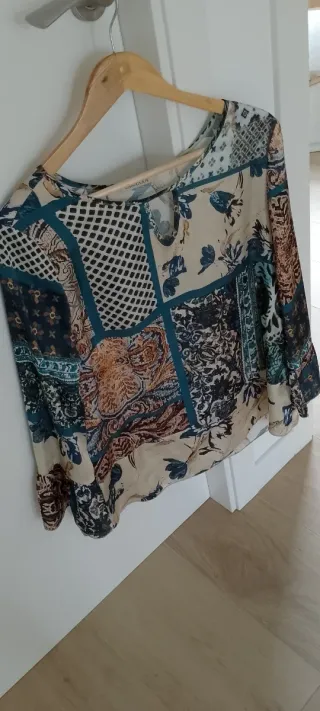 Camisa estampada patchwork