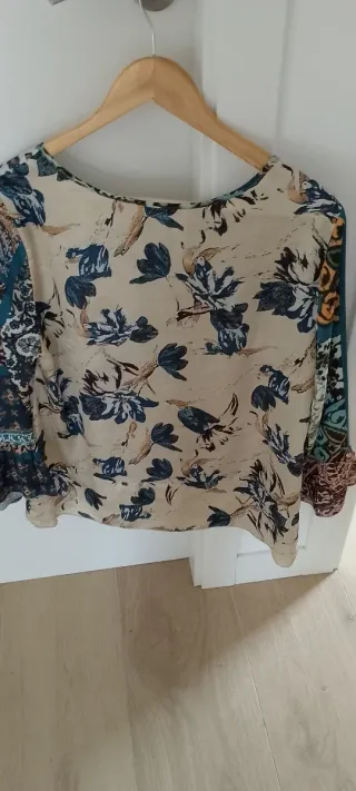 Camisa estampada patchwork