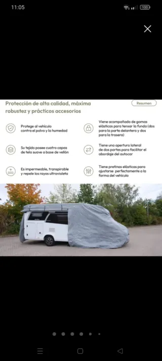 Funda para autocaravana